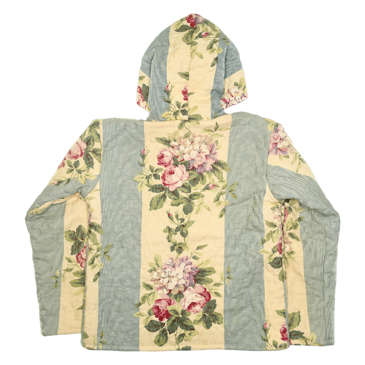 Vintage Floral Cottagecore Coastal Nomad Quilt Hoodie