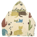 Patchwork Cat Coastal Nomad Quilt Hoodie
