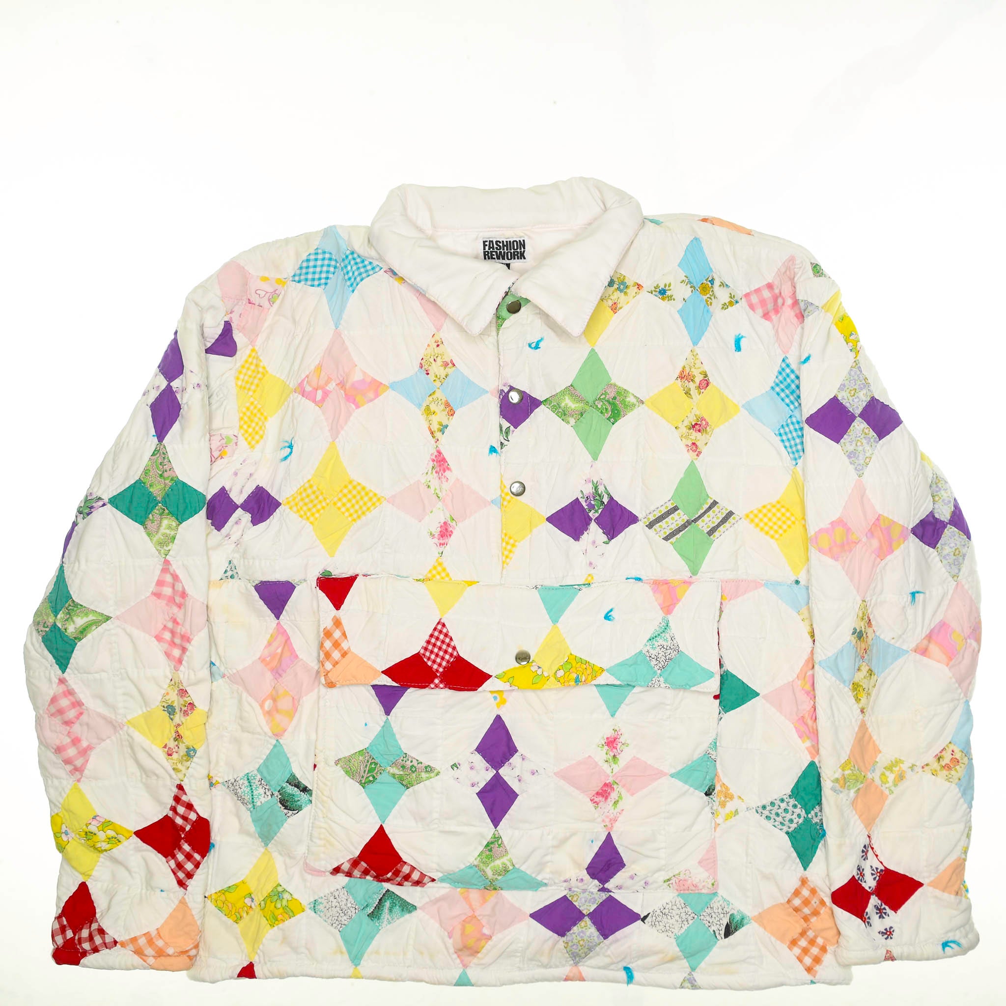 Pastel Prism Diamond Pullover Quilt Pullover