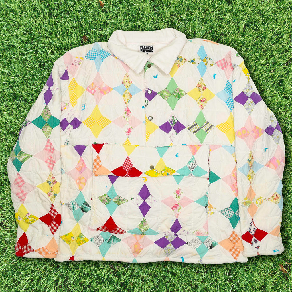 Pastel Prism Diamond Pullover Quilt Pullover