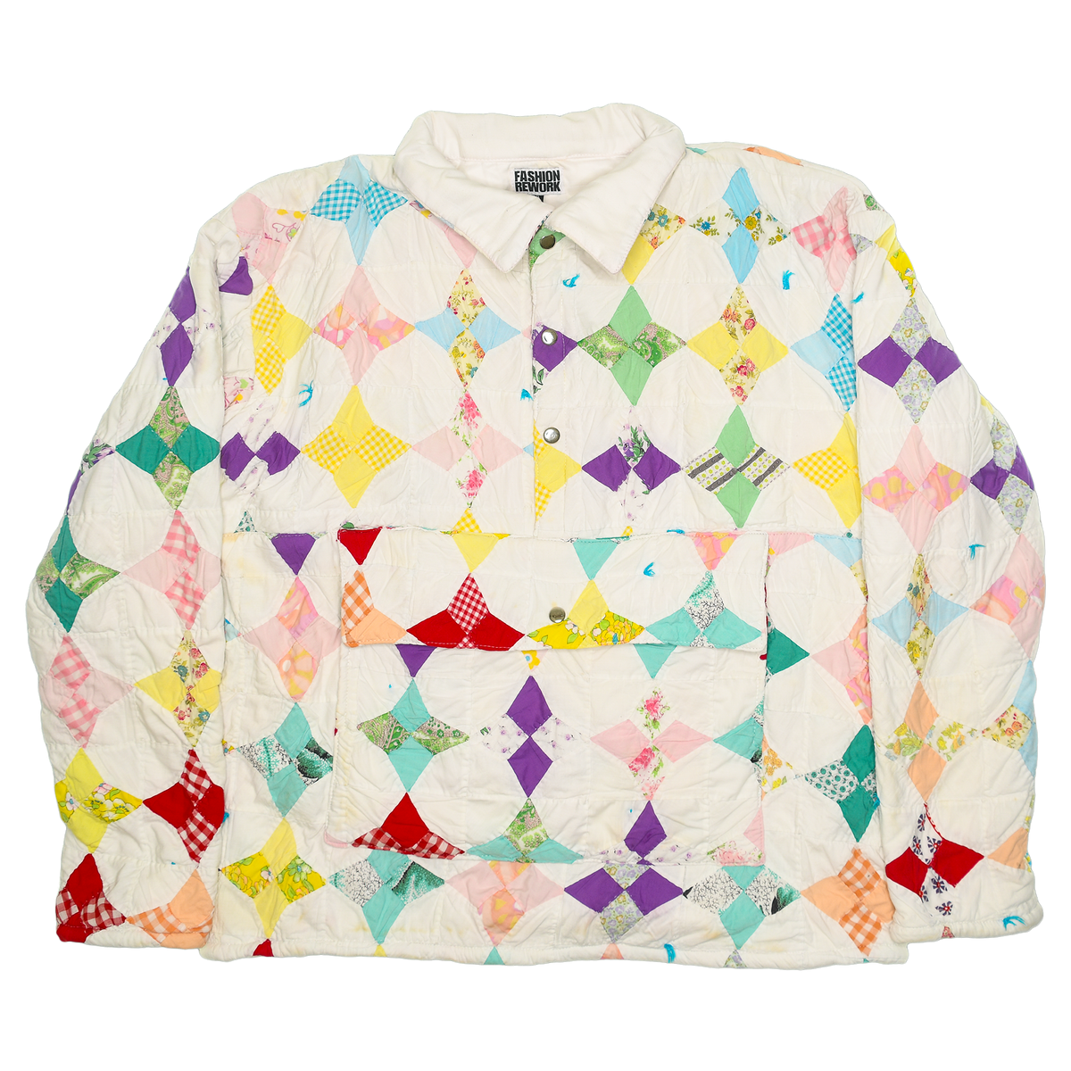 Pastel Prism Diamond Trailblazer Quilt Pullover