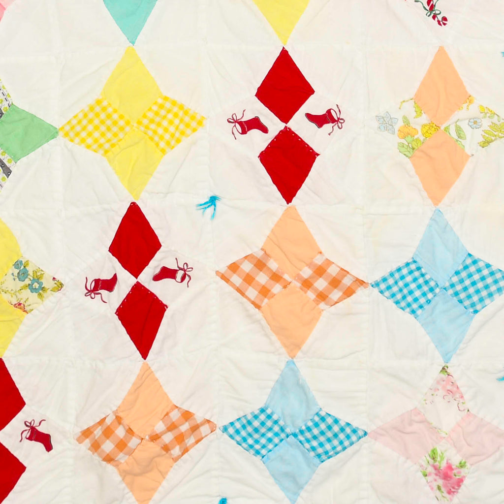 Pastel Prism Diamond Pullover Quilt Pullover