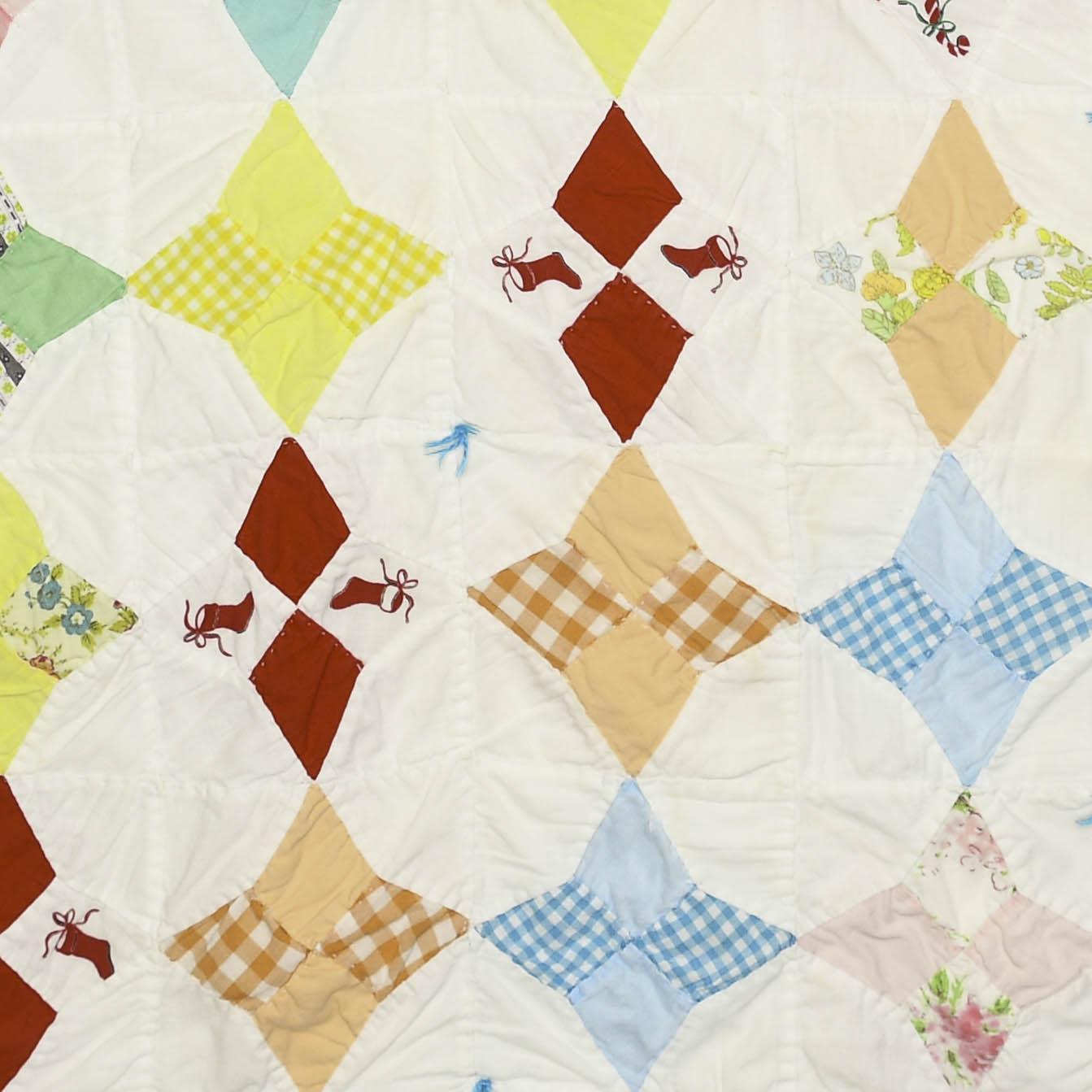 Pastel Prism Diamond Pullover Quilt Pullover