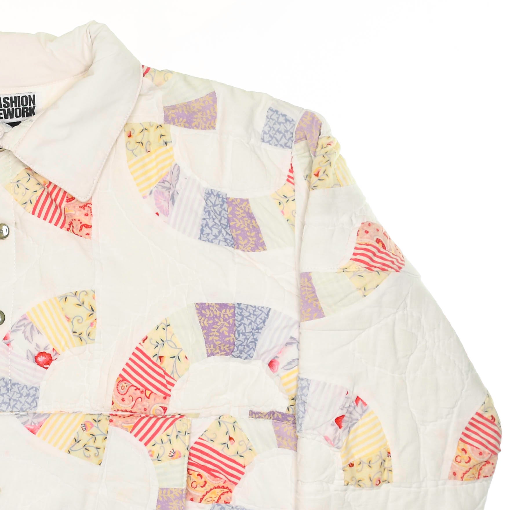 Pastel Floral & Geometric Patchwork Trailblazer Quilt Pullover
