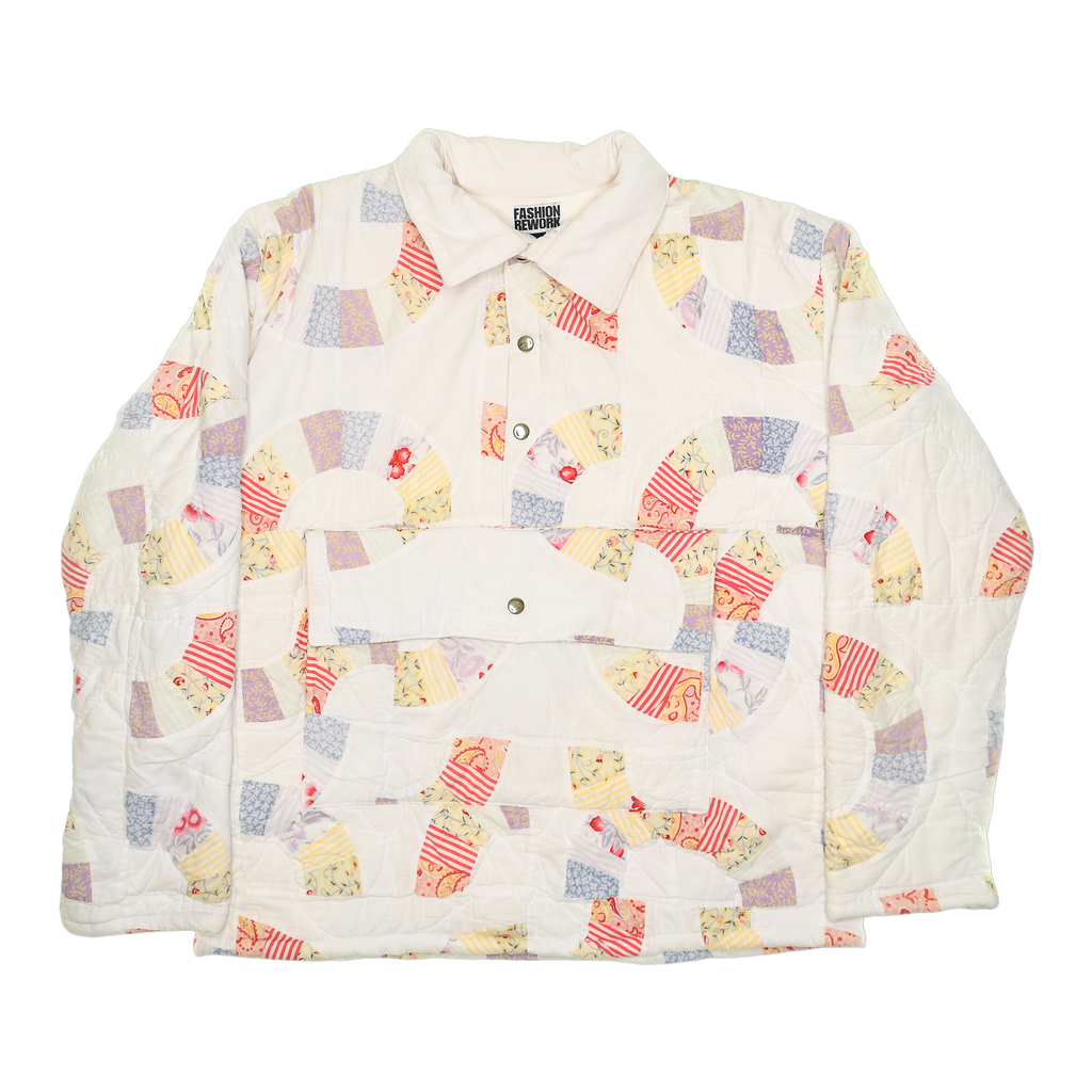 Pastel Floral & Geometric Patchwork Trailblazer Quilt Pullover
