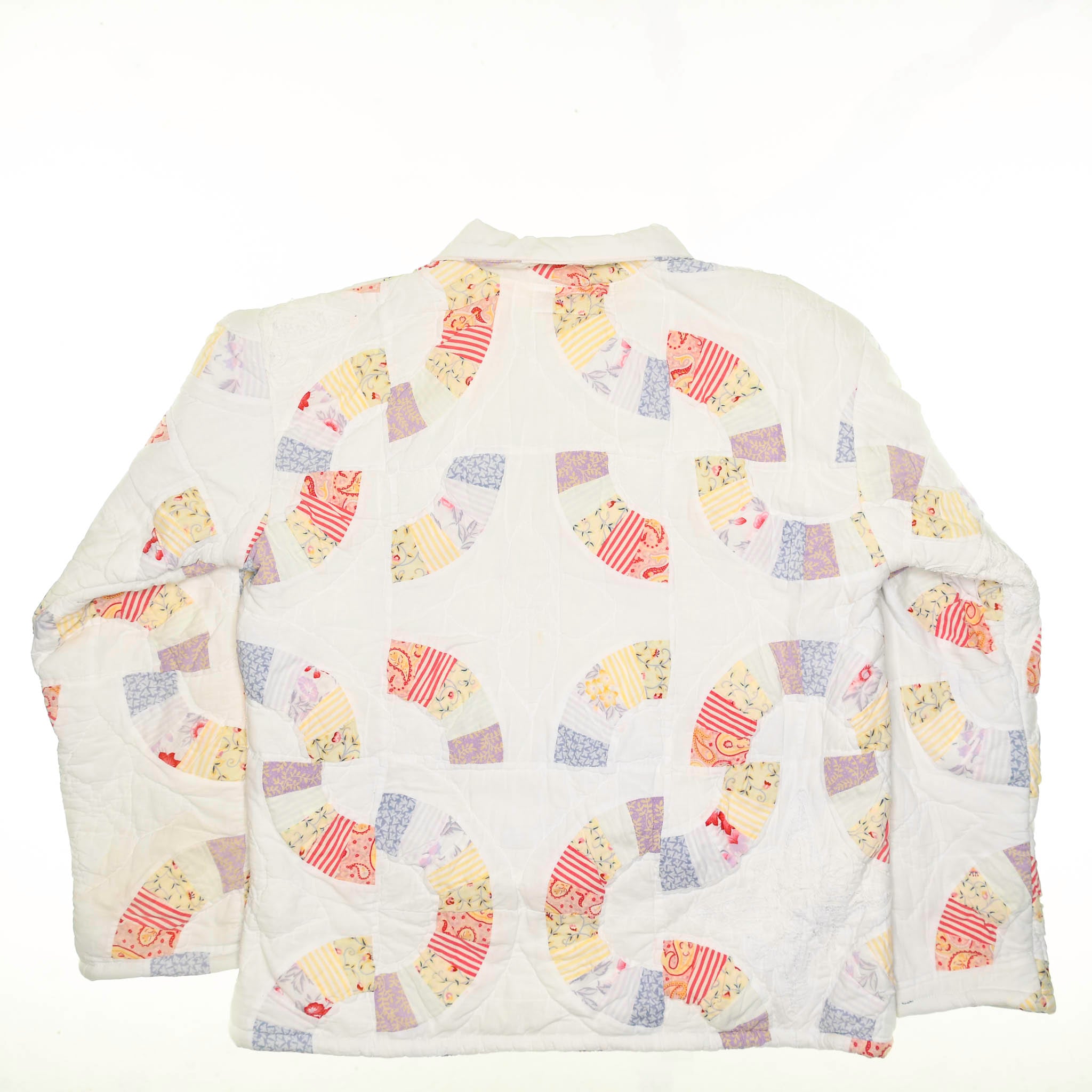 Pastel Floral & Geometric Patchwork Trailblazer Quilt Pullover