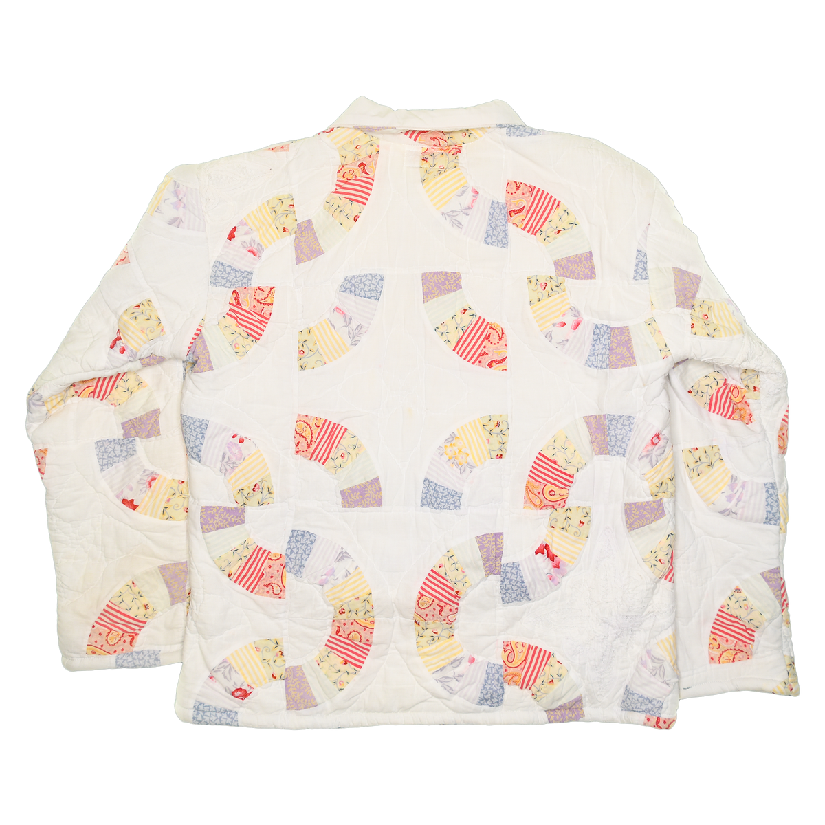 Pastel Floral & Geometric Patchwork Trailblazer Quilt Pullover