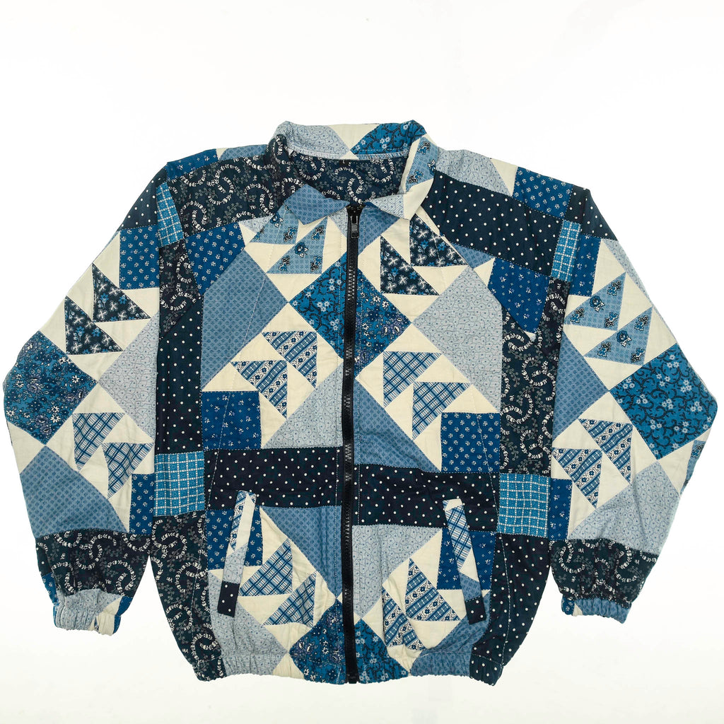 Blue Diamond Classic Quilt Bomber