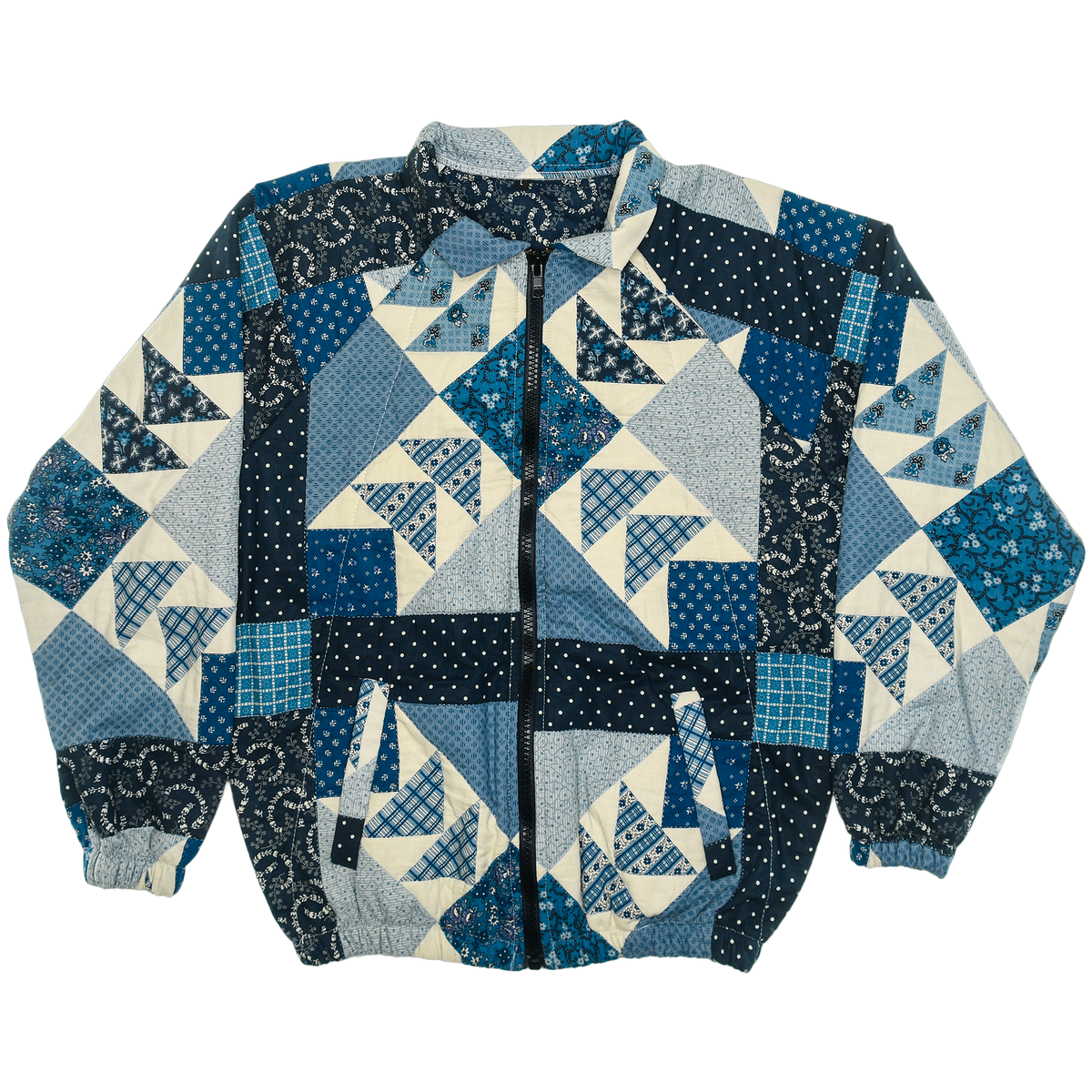 Blue Diamond Classic Quilt Bomber