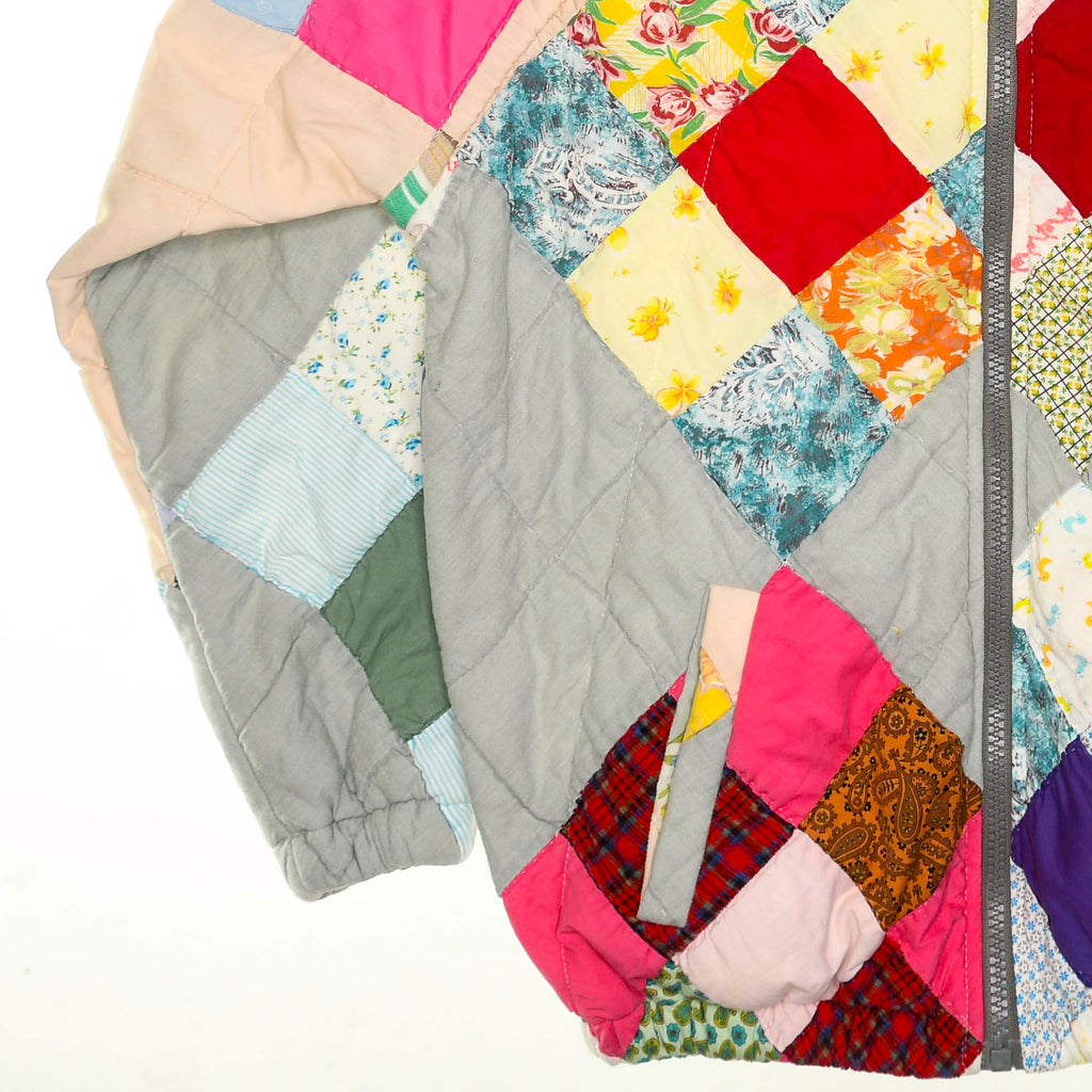 Fun Funky Patchwork Classic Quilt Bomber