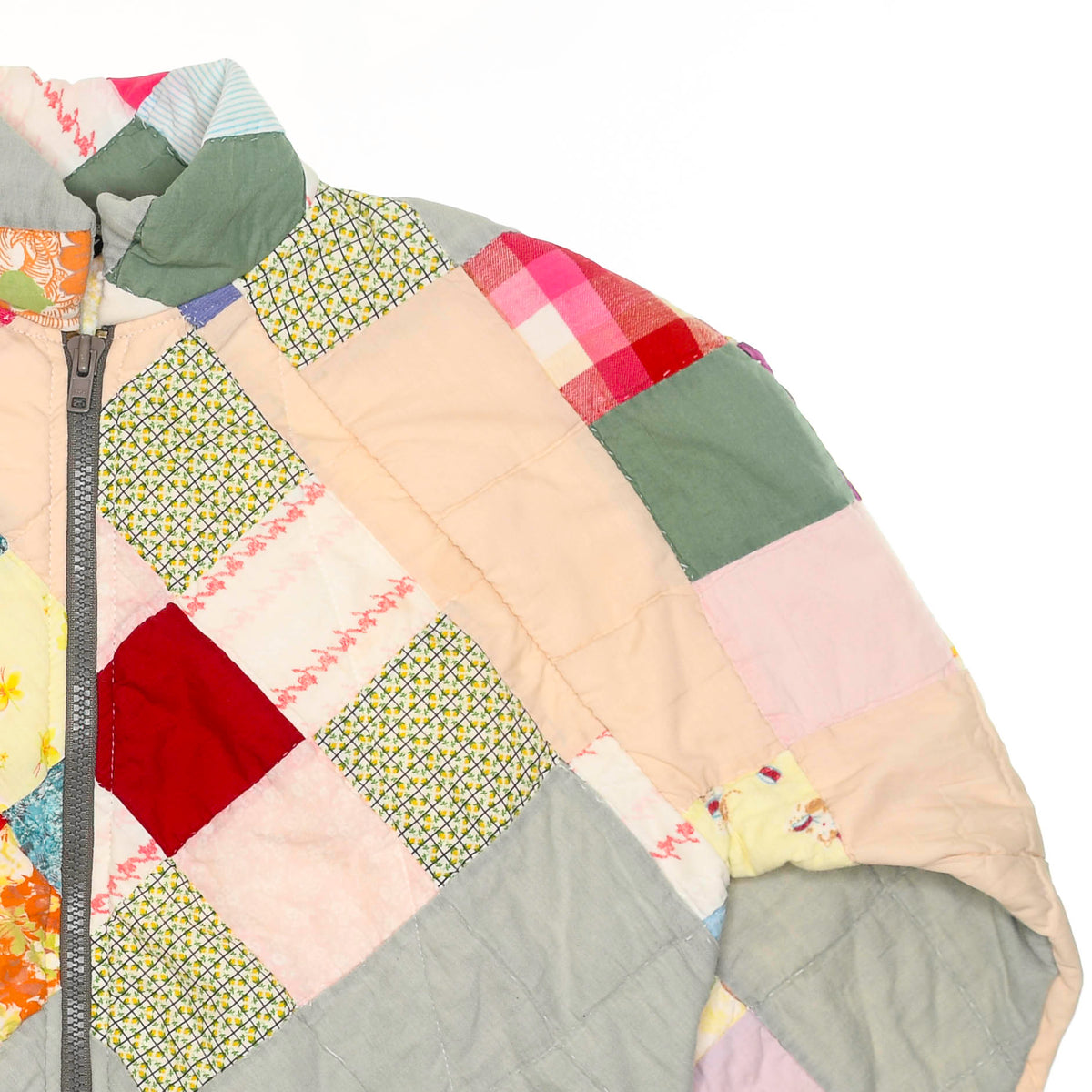 Fun Funky Patchwork Classic Quilt Bomber
