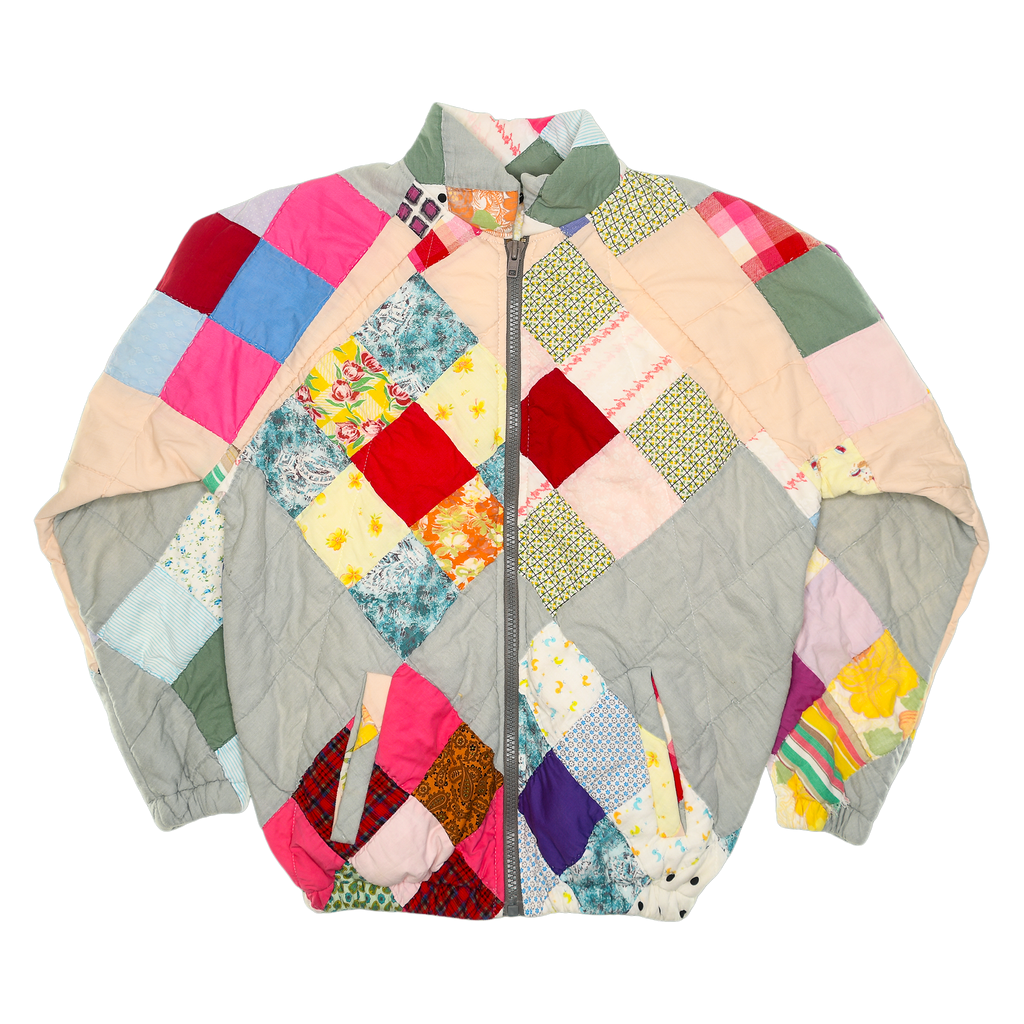 Fun Funky Patchwork Classic Quilt Bomber