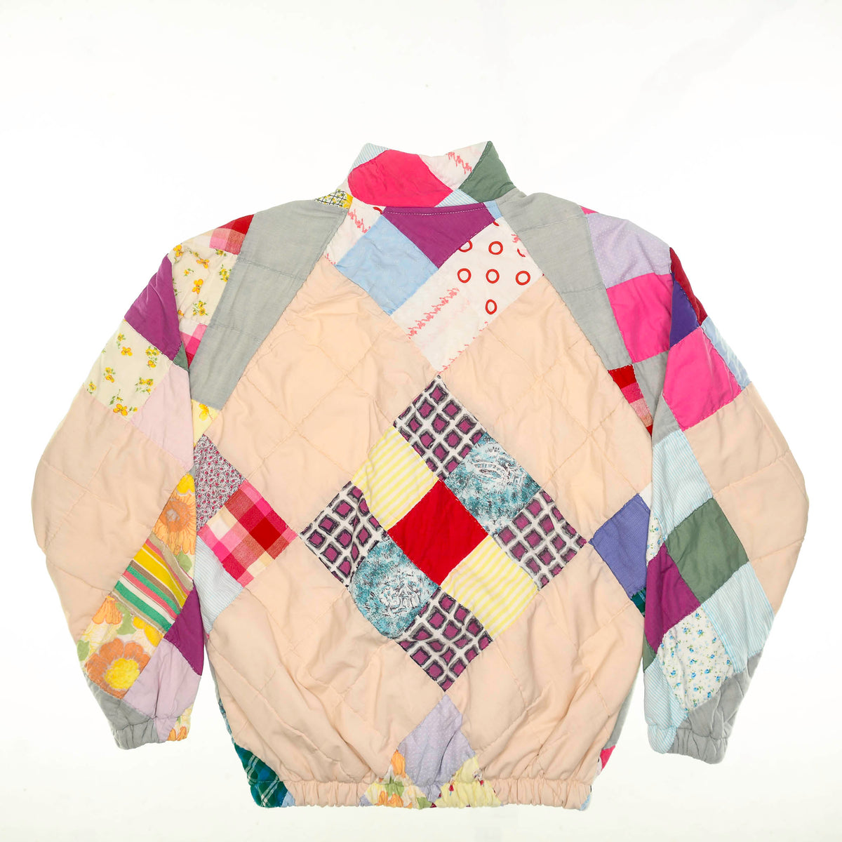 Fun Funky Patchwork Classic Quilt Bomber