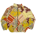 Romantic Autumn Mix Print Patchwork  Classic Quilt Bomber