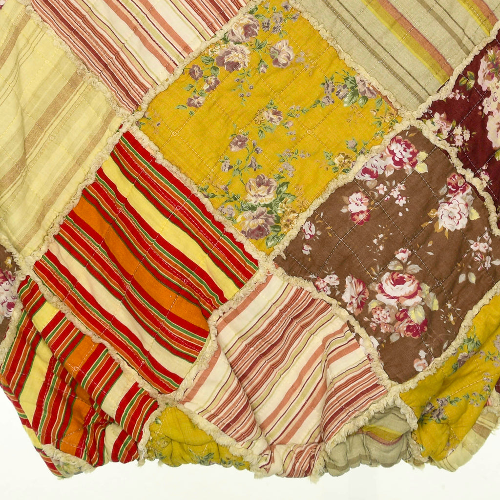 Floral Striped Classic Quilt Jacket