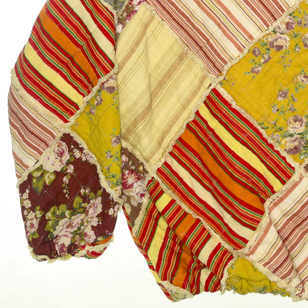 Floral Striped Classic Quilt Jacket