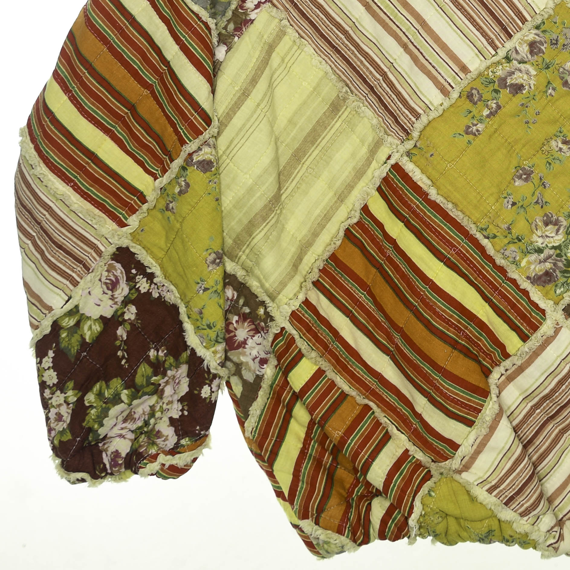 Floral Striped Classic Quilt Jacket