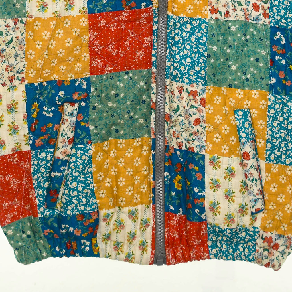 Retro Patchwork Quilt Bomber Jacket