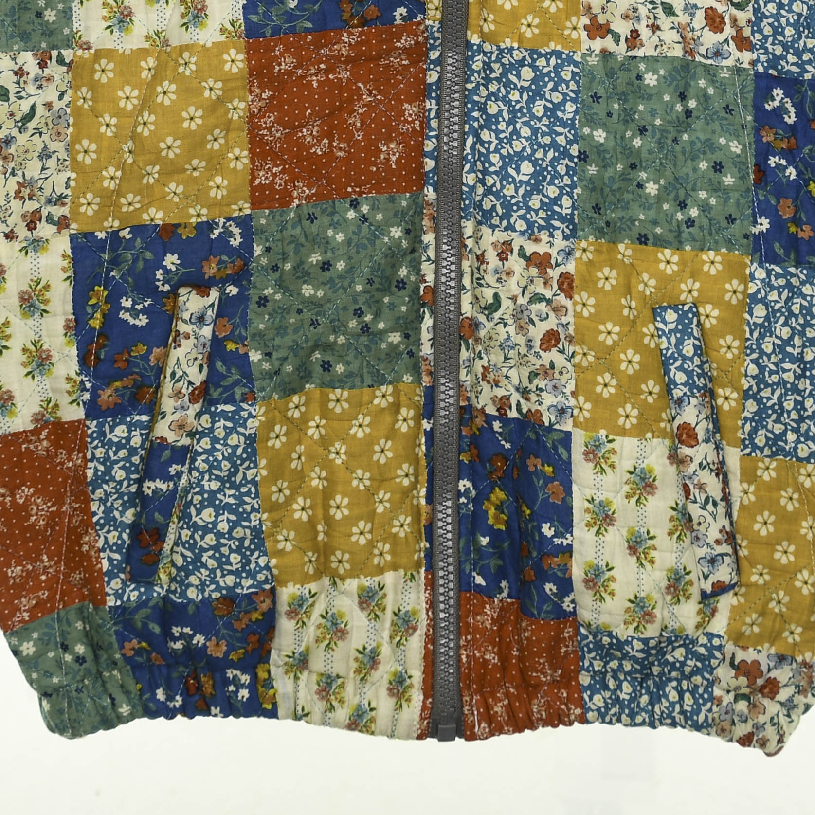 Retro Patchwork Quilt Bomber Jacket
