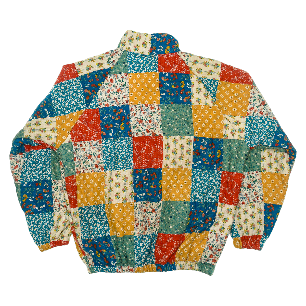 Retro Patchwork Classic Quilt Bomber