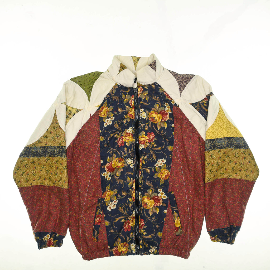 Unique Autumn Quilt Bomber Jacket