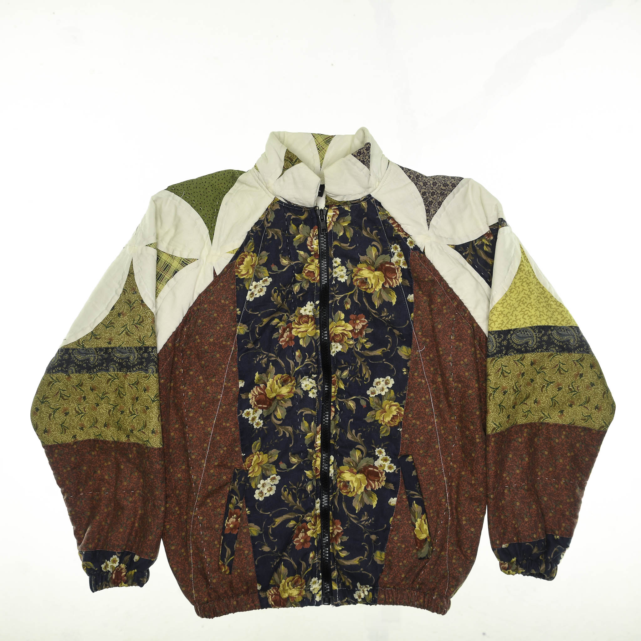 Unique Autumn Quilt Bomber Jacket