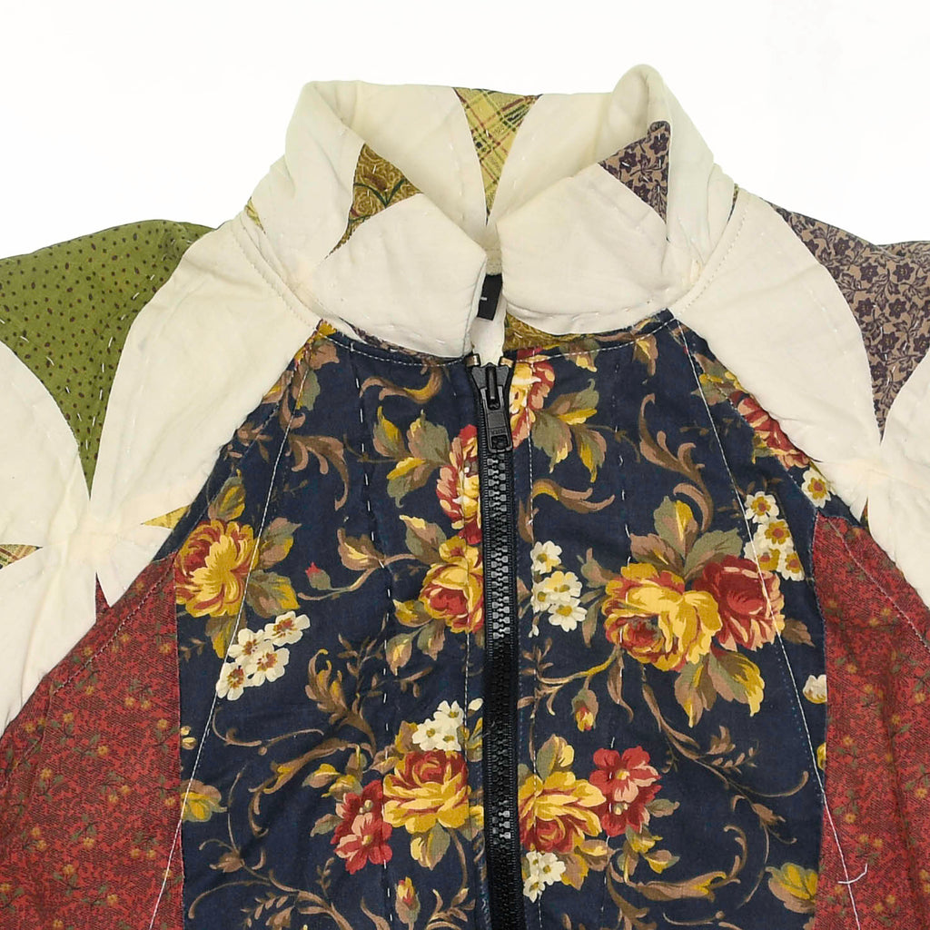 Unique Autumn Quilt Bomber Jacket