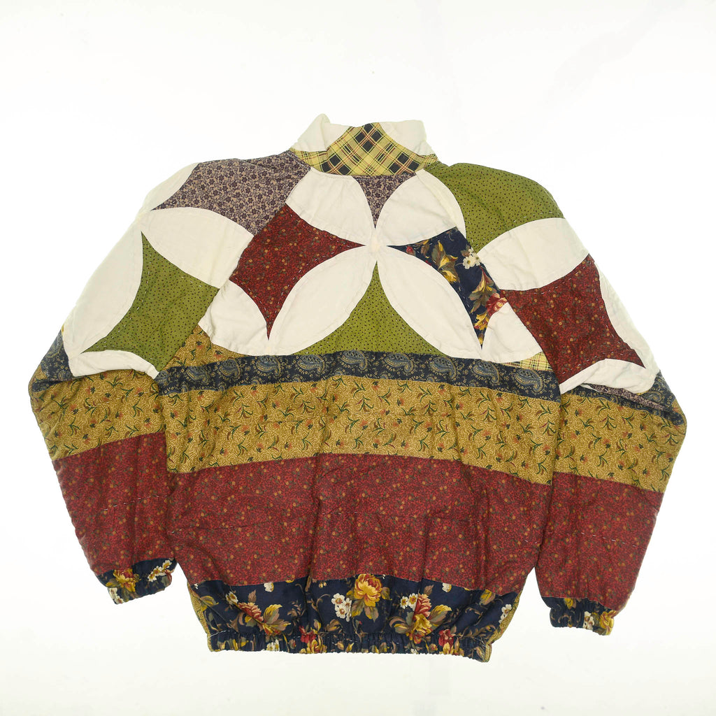 Unique Autumn Quilt Bomber Jacket