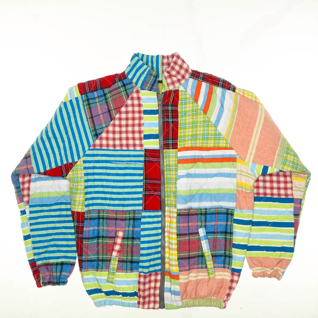 Colorful Patterned Classic Quilt Bomber