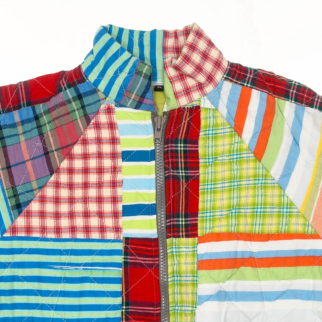Colorful Patterned Classic Quilt Bomber