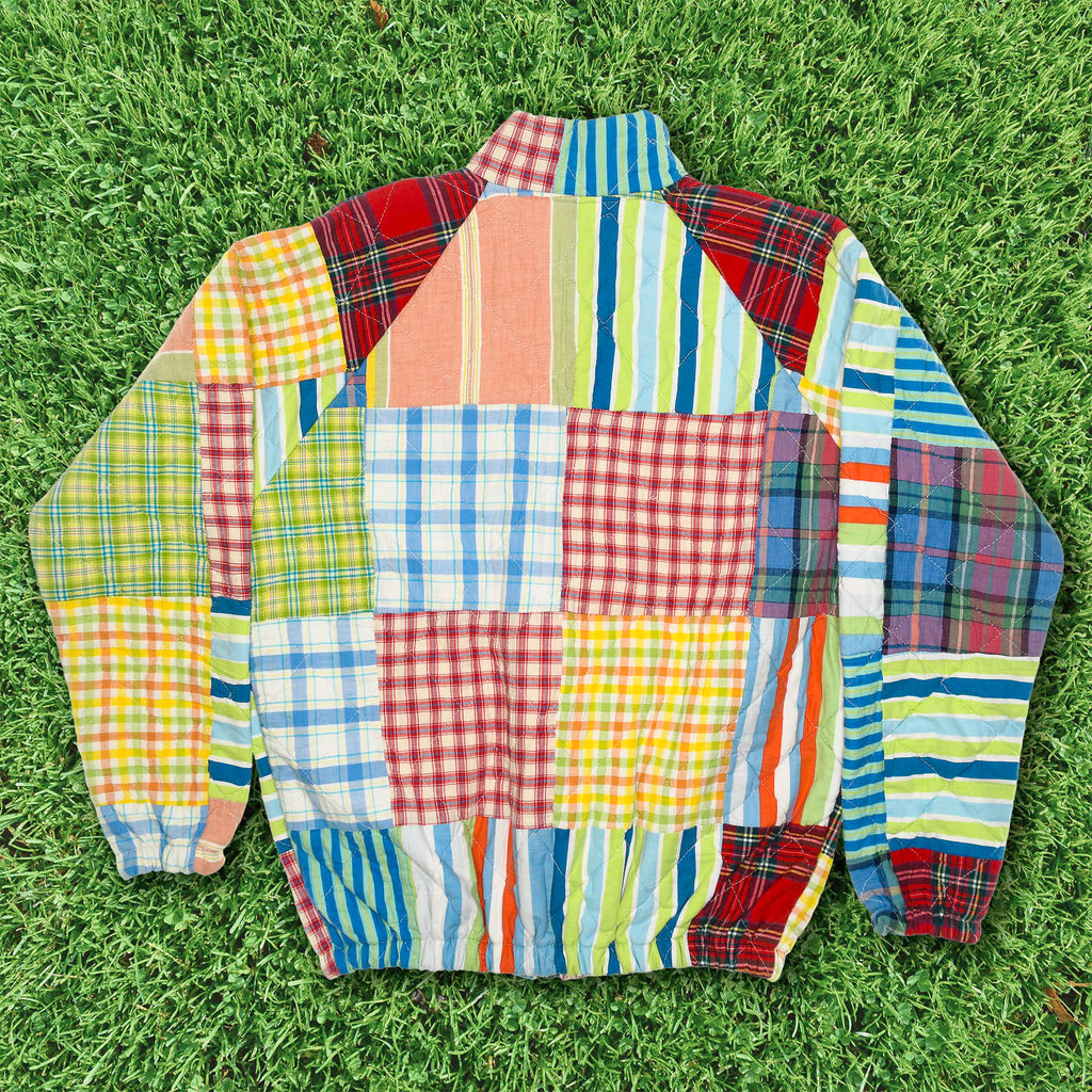 Colorful Patterned Classic Quilt Bomber