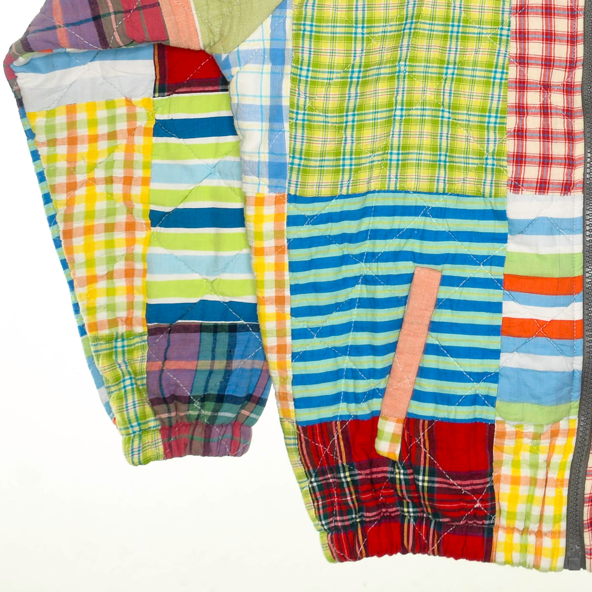 Bright Plaid & Stripe Mixed Classic Quilt Bomber