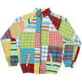 Bright Plaid & Stripe Mixed Classic Quilt Bomber