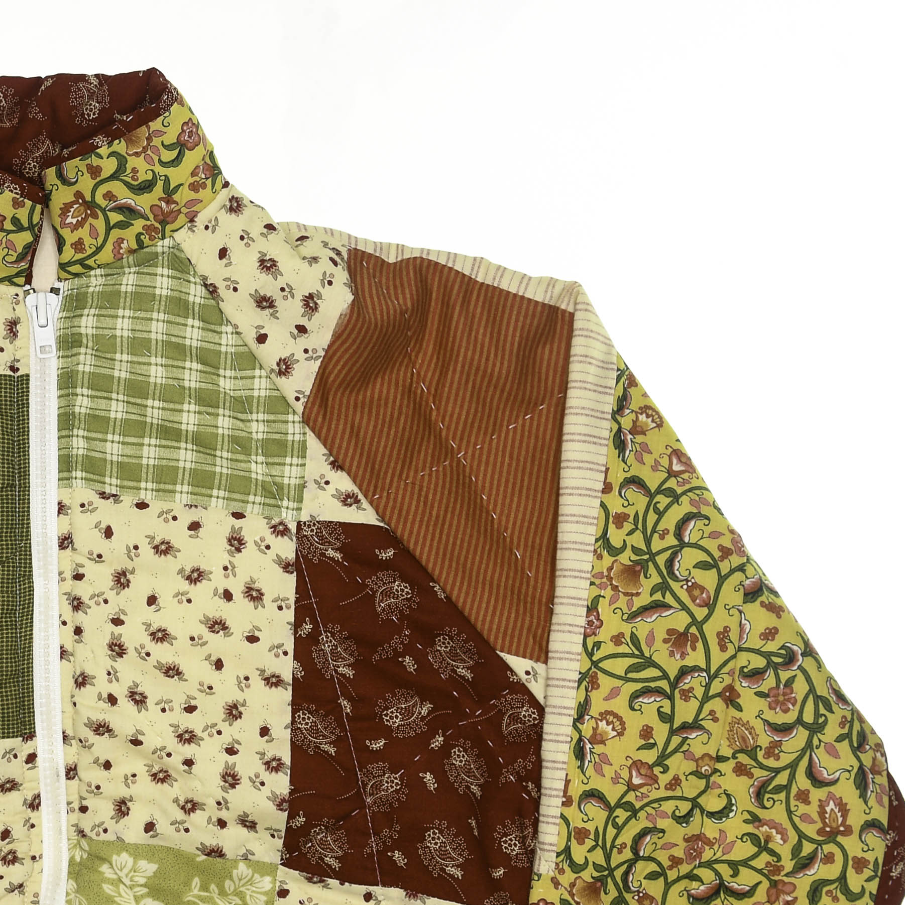 Harvest Bloom Classic Quilt Bomber — Cottagecore Patchwork Jacket