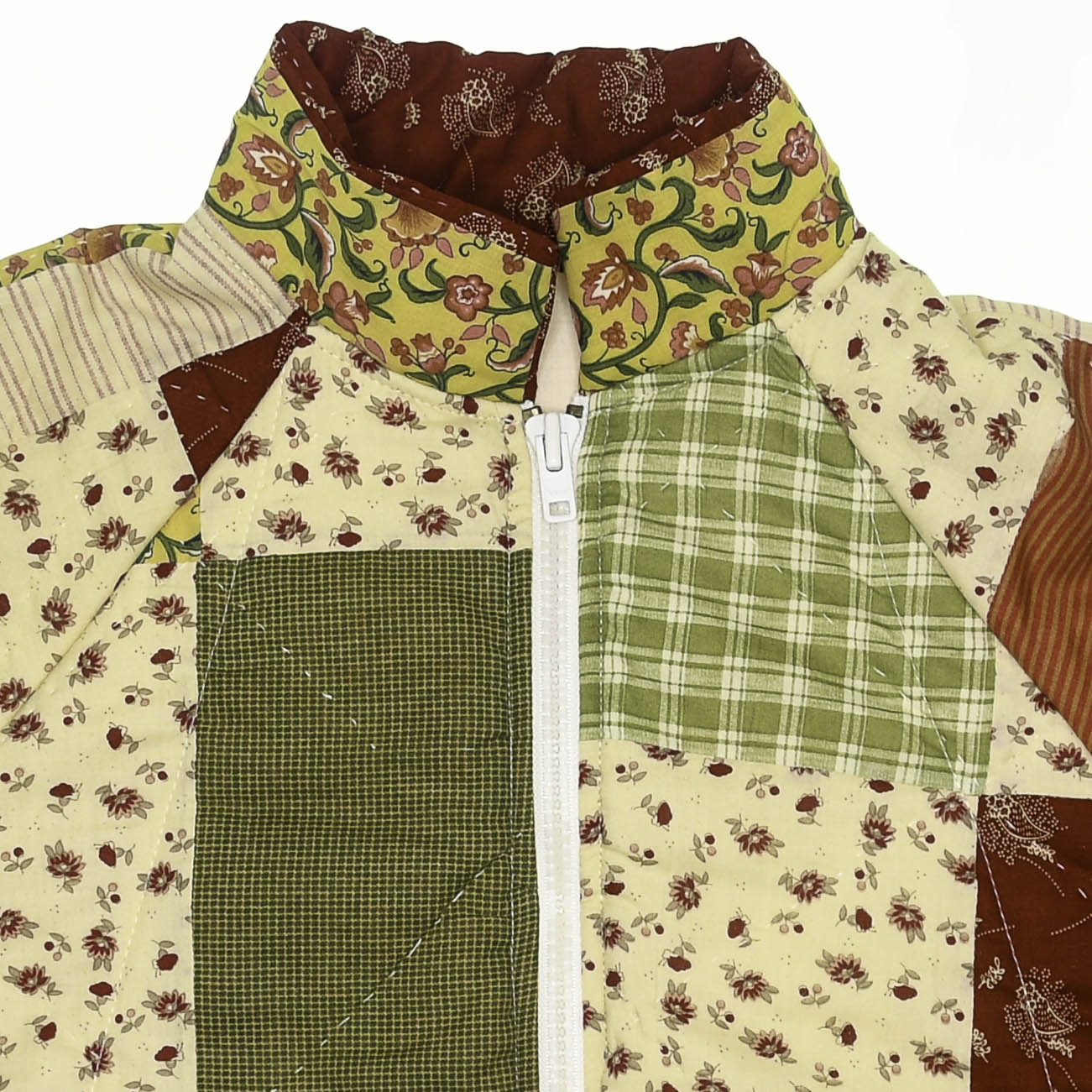 Harvest Bloom Classic Quilt Bomber — Cottagecore Patchwork Jacket