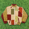 Vintage Patchwork Quilt Bomber Jacket