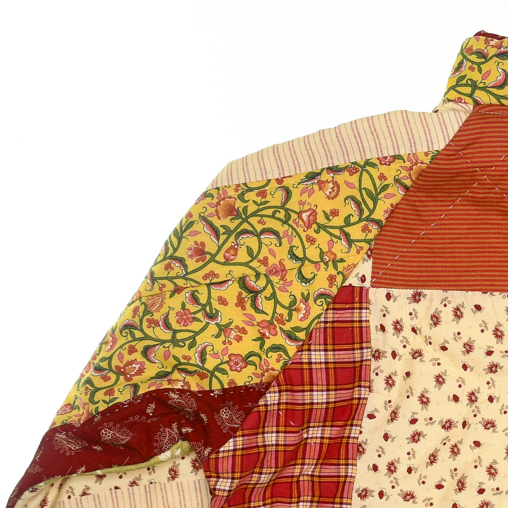 Vintage Patchwork Quilt Bomber Jacket