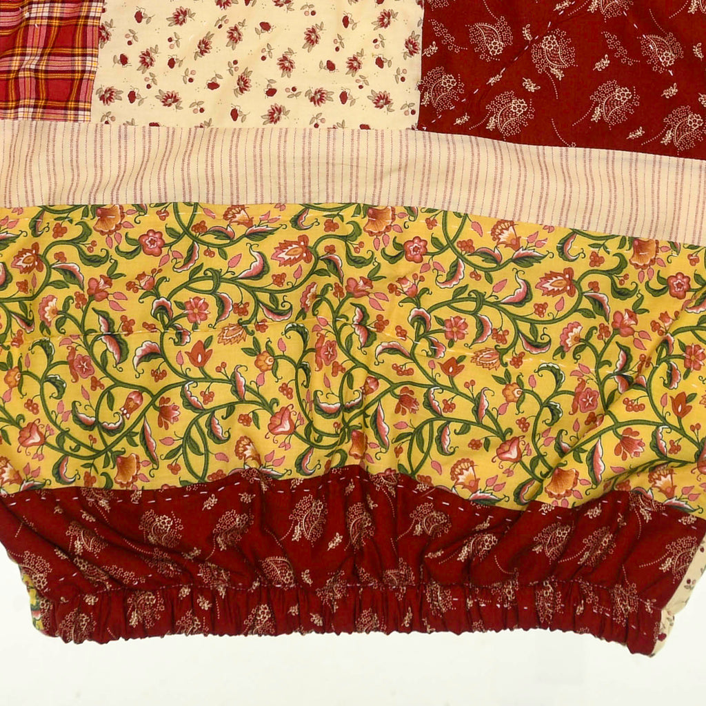 Harvest Bloom Classic Quilt Bomber — Cottagecore Patchwork Jacket