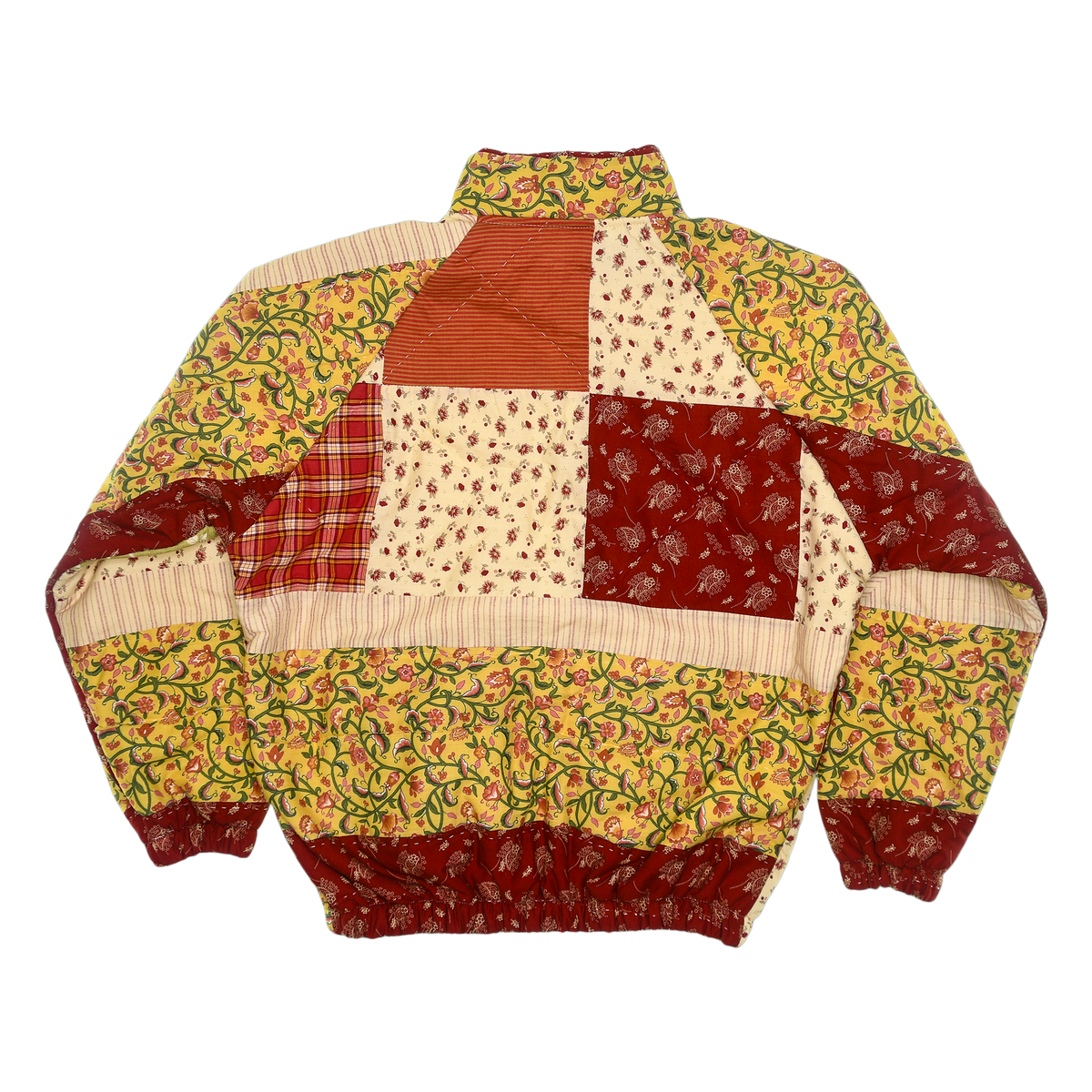 Autumnal French Nouveau Patchwork Classic Quilt Bomber