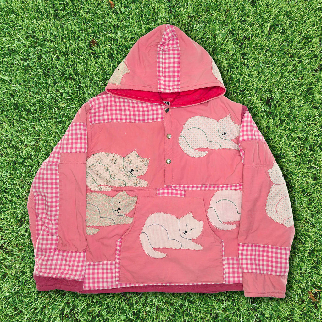 Pink Cat Coastal Nomad Quilt Jacket