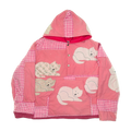 Pink Cat Coastal Nomad Quilt Hoodie