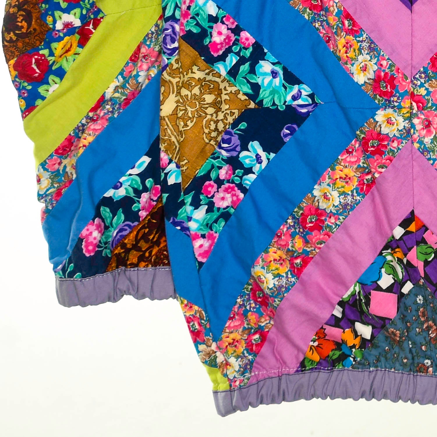 Bright Colorful Quilt Bomber Jacket