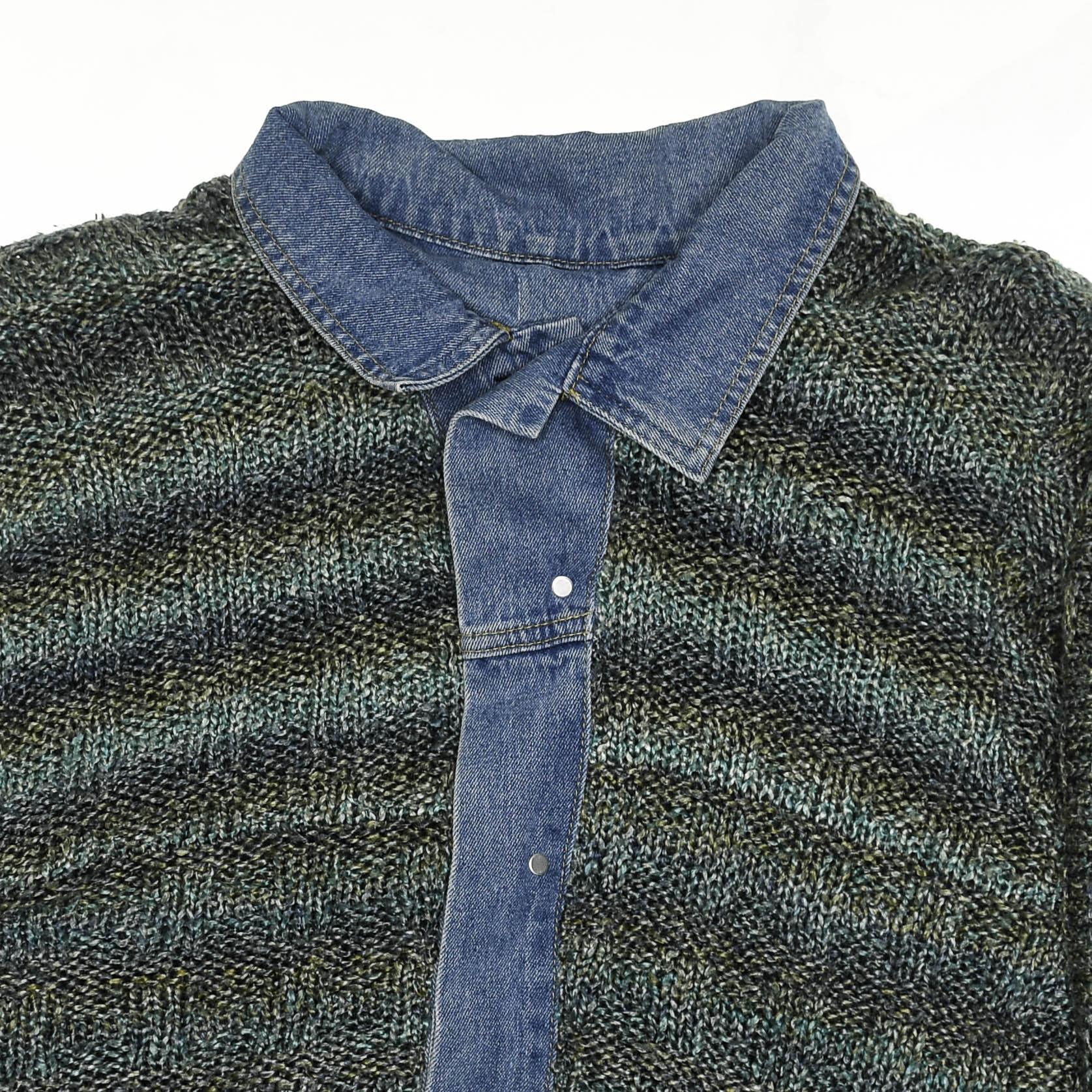 Crochet Reversible Denim Jacket