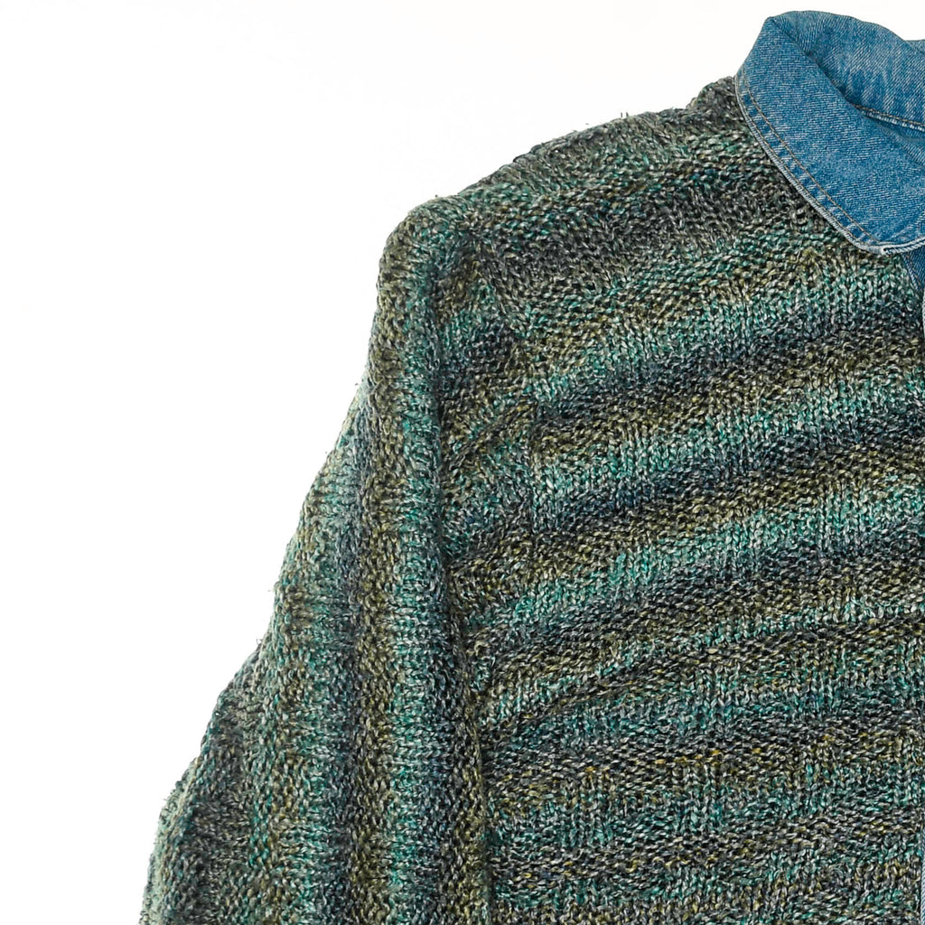 Crochet Reversible Denim Jacket