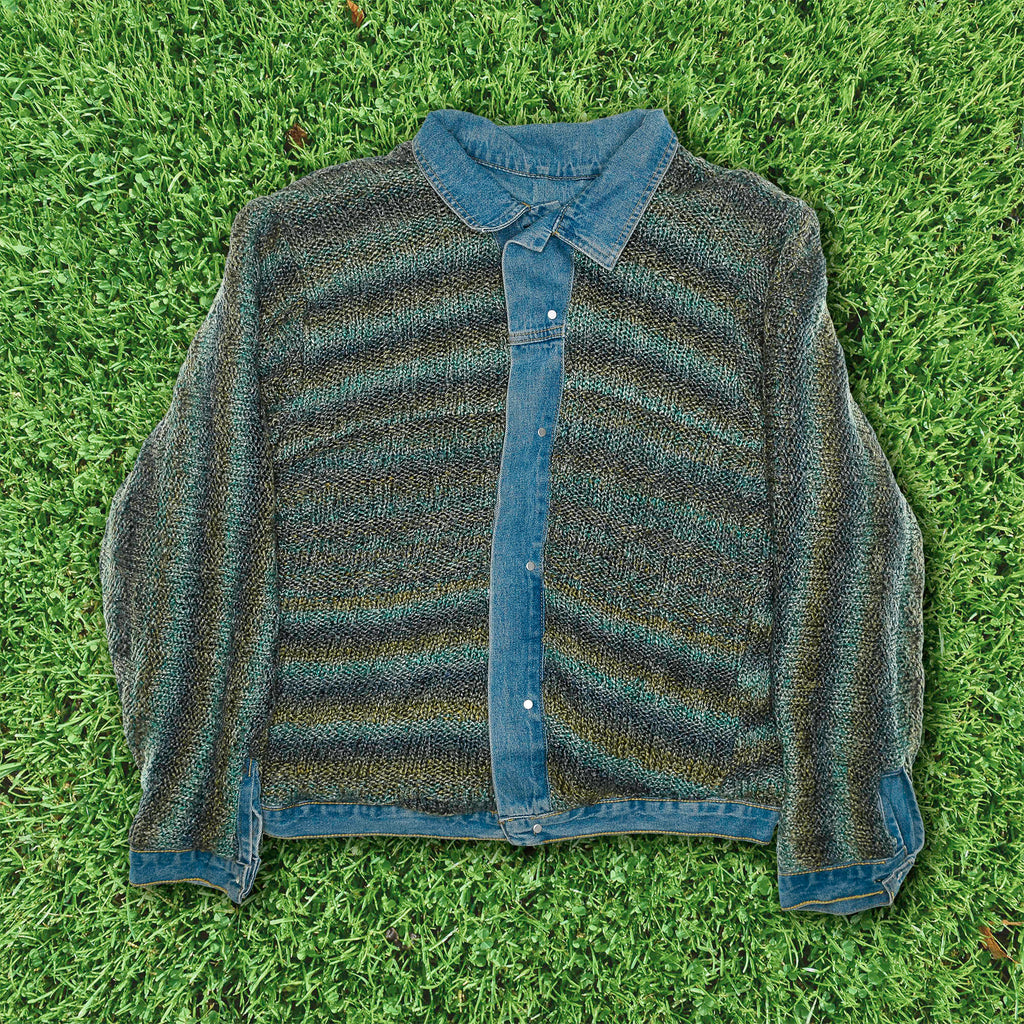 Crochet Reversible Denim Jacket