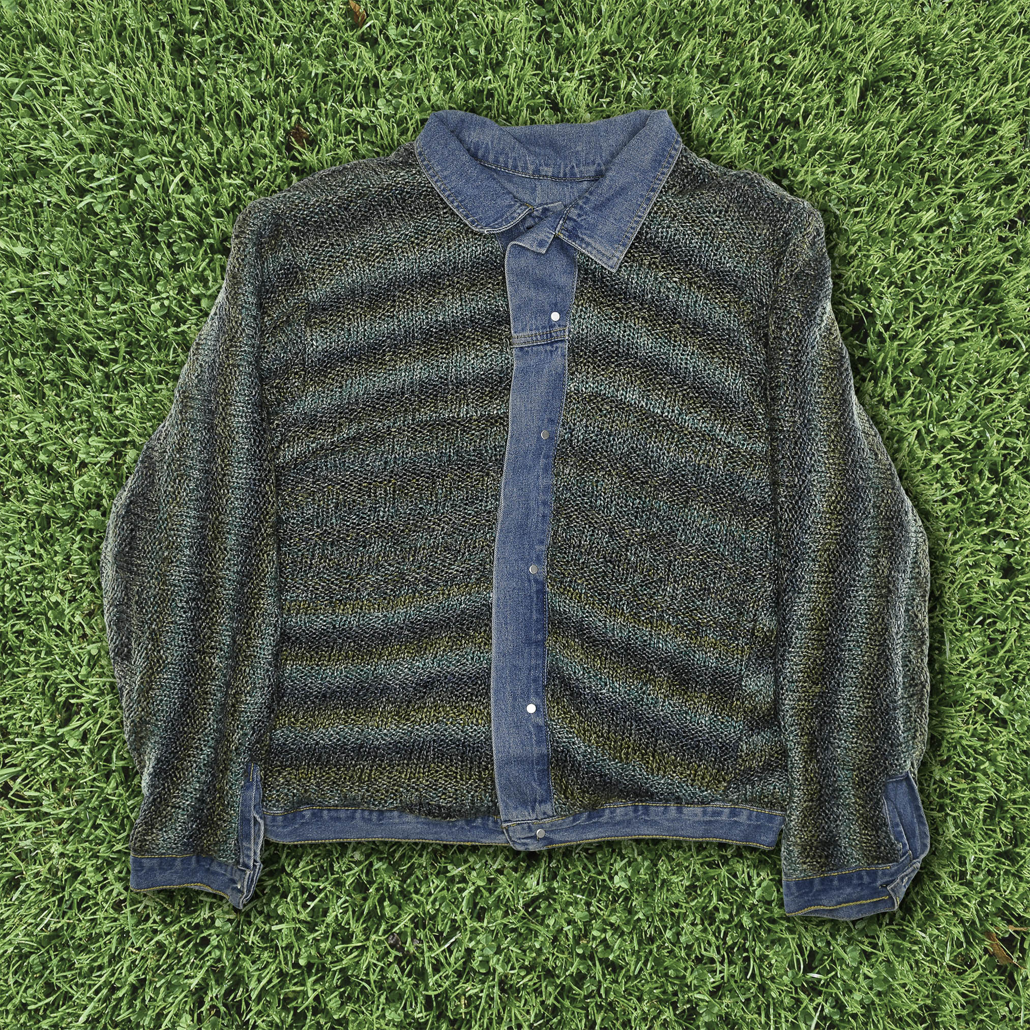 Crochet Reversible Denim Jacket