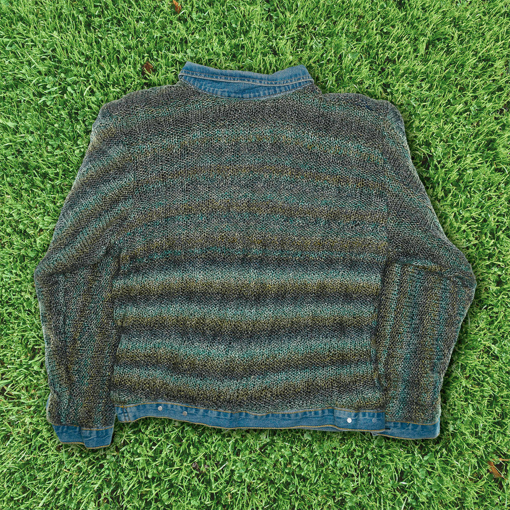 Crochet Reversible Denim Jacket