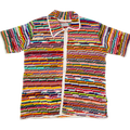 70s Crochet Collared Button Up