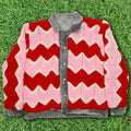 Valentine's Reversible Crochet Denim Jacket