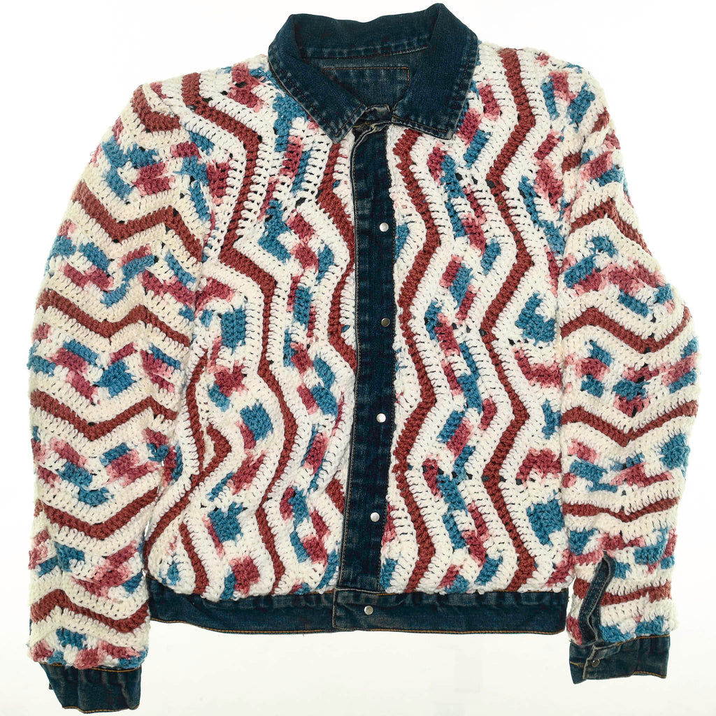 Crochet Reversible Jean Jacket